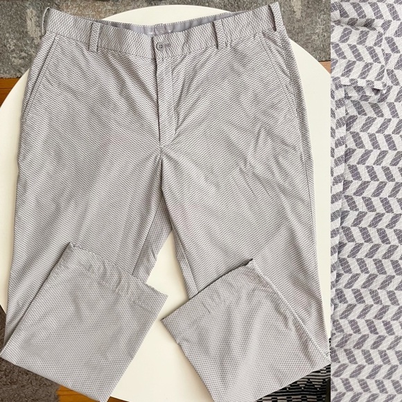 Nike Golf Tour Performance Geometric Print Pant Men’s 36x30 Gray Straight Leg - Picture 1 of 10